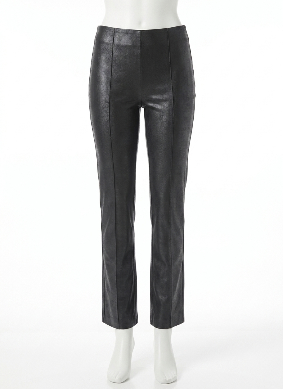 NEW LYSSE women's elysse foiled leather pant in black